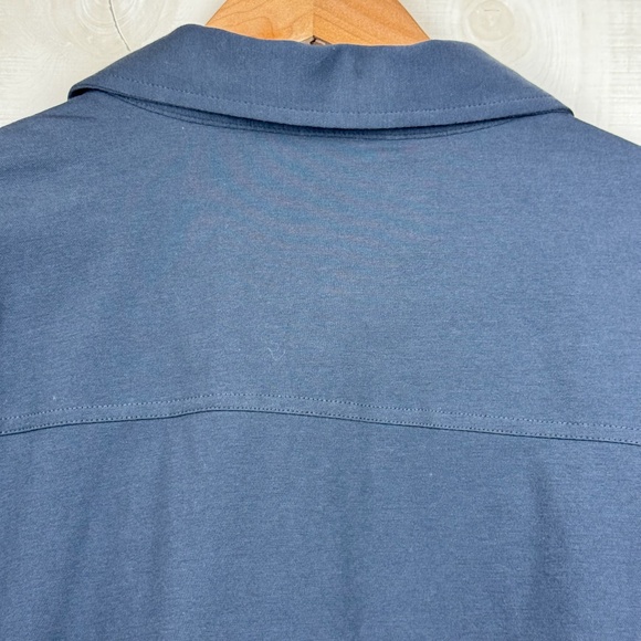 NWT Men’s VRST Refined Knit Short Sleeve Button Up Shirt Graphic Charcoal SZ XXL - Picture 6 of 11